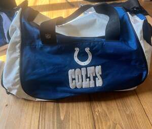 Indianapolis Colts NFL Blue and White Gym Duffle Bag